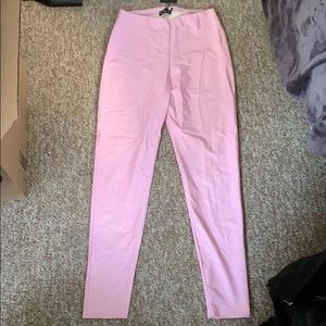 Baby Pink Highwaisted Vinyl Leggings